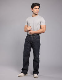 DK BLUE 5 Pocket Midrise Loose Fit Stretch Jeans