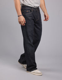 DK BLUE 5 Pocket Midrise Loose Fit Stretch Jeans