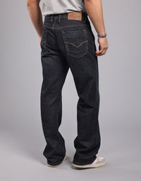 DK BLUE 5 Pocket Midrise Loose Fit Stretch Jeans