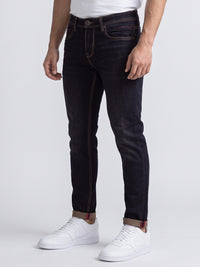 Dark Blue Low-Rise Ankle Length Stretch Jeans