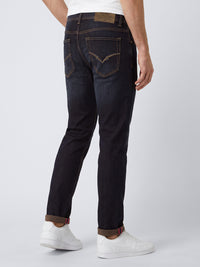 Dark Blue Low-Rise Ankle Length Stretch Jeans