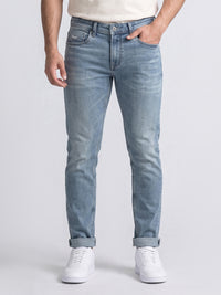 Light Blue Low-Rise Ankle Length Stretch Jeans