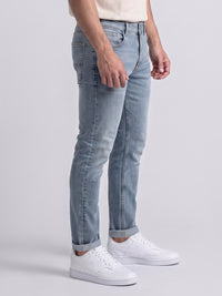 Light Blue Low-Rise Ankle Length Stretch Jeans