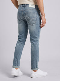 Light Blue Low-Rise Ankle Length Stretch Jeans