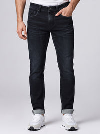 Dark Blue Low-Rise Ankle Length Stretch Jeans
