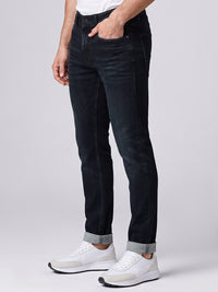 Dark Blue Low-Rise Ankle Length Stretch Jeans
