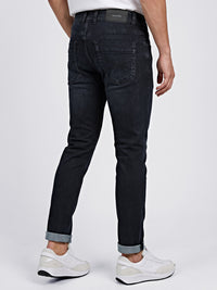 Dark Blue Low-Rise Ankle Length Stretch Jeans