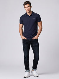 Dark Blue Low-Rise Ankle Length Stretch Jeans