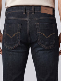 Dark Blue Low-Rise Ankle Length Stretch Jeans