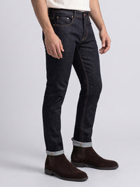 Dark Blue Low-Rise Ankle Length Stretch Jeans