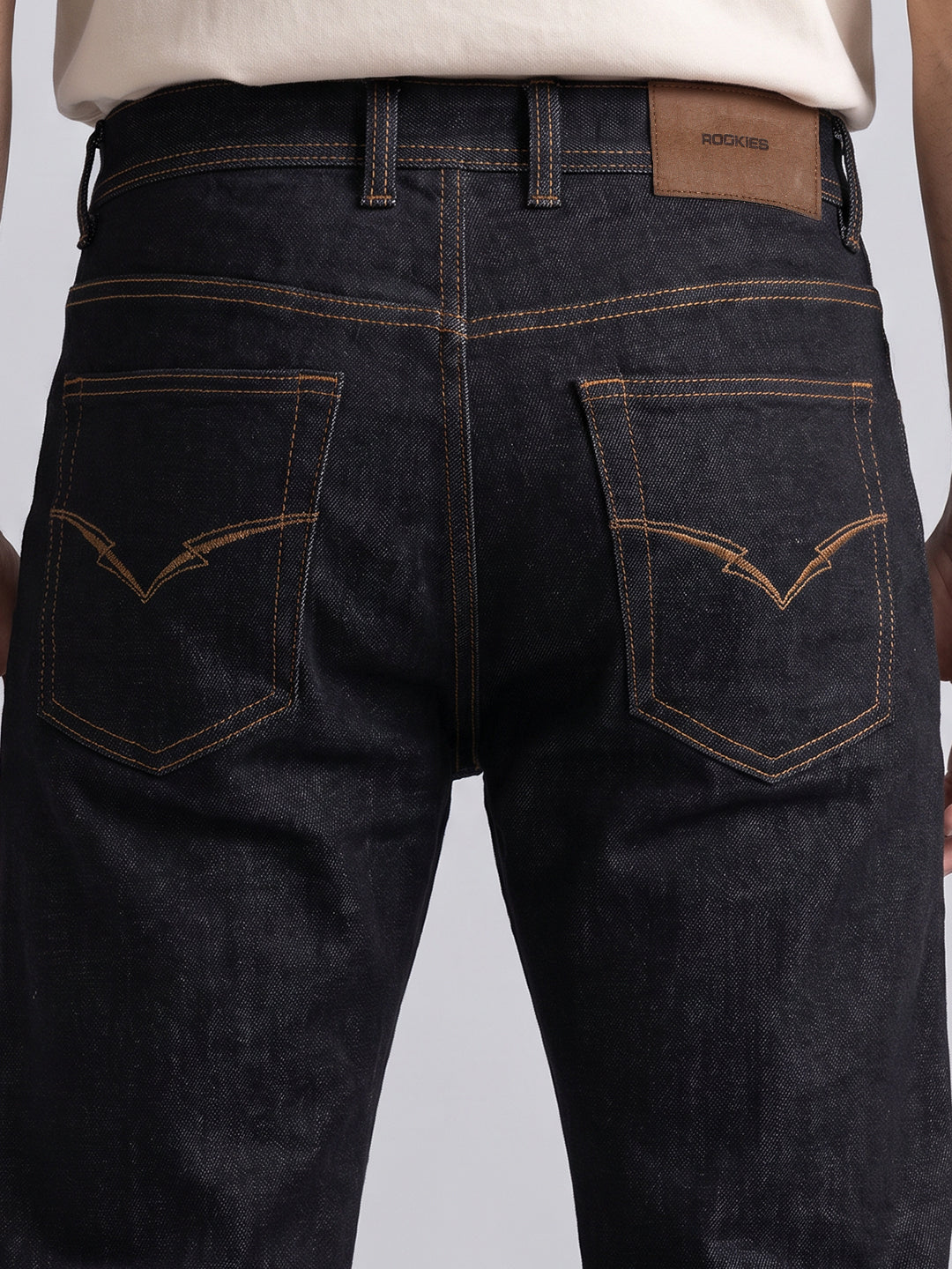 Dark Blue Low-Rise Ankle Length Stretch Jeans