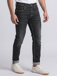 Grey Low-Rise Ankle Length Stretch Jeans
