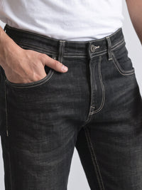 Grey Low-Rise Ankle Length Stretch Jeans