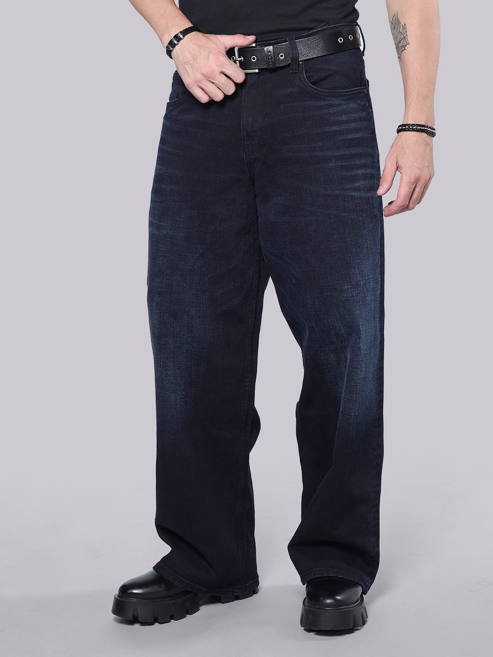 Dark Blue Extra Loose Fit Jeans