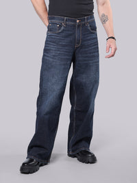 Dark Blue Extra Loose Fit Jeans