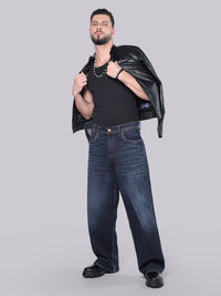 Dark Blue Extra Loose Fit Jeans