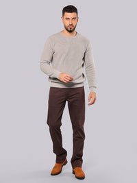 Wine Midrise, Comfort And Straight Fit Stretch Jeans