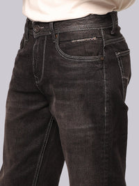 Charcoal Midrise, Comfort And Straight Fit Stretch Jeans