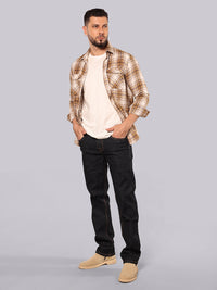 Dark Blue Midrise, Comfort And Straight Fit Stretch Jeans