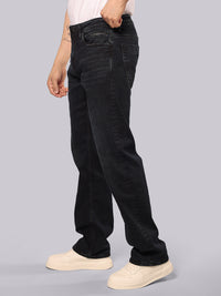 Dark Blue Midrise, Comfort And Straight Fit Stretch Jeans