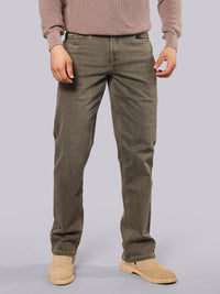 Olive Midrise, Comfort And Straight Fit Stretch Jeans