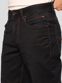Dark Blue Midrise, Comfort And Straight Fit Stretch Jeans