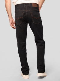 Dark Blue Midrise, Comfort And Straight Fit Stretch Jeans