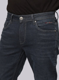 Petrol Mid Rise Loose Boot Leg Stretch Jeans
