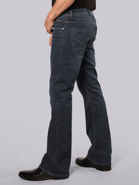 Petrol Mid Rise Loose Boot Leg Stretch Jeans