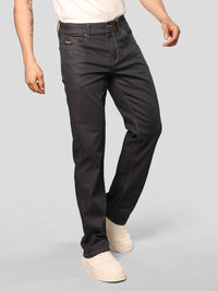 Dark Blue Midrise, Comfort And Straight Fit Stretch Jeans