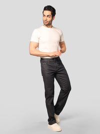 Dark Blue Midrise, Comfort And Straight Fit Stretch Jeans