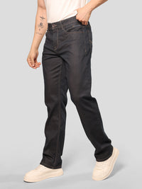 Dark Blue Midrise, Comfort And Straight Fit Stretch Jeans