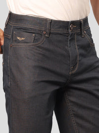 Dark Blue Midrise, Comfort And Straight Fit Stretch Jeans