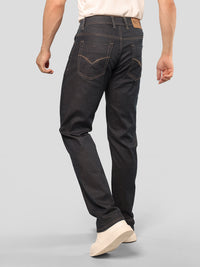 Dark Blue Midrise, Comfort And Straight Fit Stretch Jeans