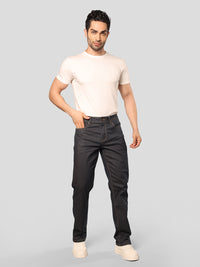 Dark Blue Midrise, Comfort And Straight Fit Stretch Jeans