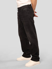 Charcoal Midrise, Comfort And Straight Fit Stretch Jeans