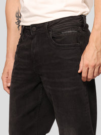 Charcoal Midrise, Comfort And Straight Fit Stretch Jeans