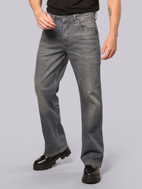 Jazz Blue Midrise Loose Fit Stretch Jeans