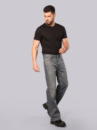 Jazz Blue Midrise Loose Fit Stretch Jeans