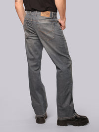 Jazz Blue Midrise Loose Fit Stretch Jeans
