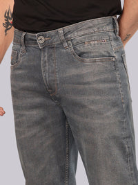 Jazz Blue Midrise Loose Fit Stretch Jeans