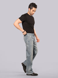 Med Petrol Midrise Loose Fit Stretch Jeans