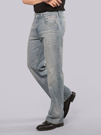 Med Petrol Midrise Loose Fit Stretch Jeans