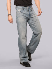 Med Petrol Midrise Loose Fit Stretch Jeans