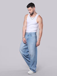 Light Blue Extra Loose Fit Jeans