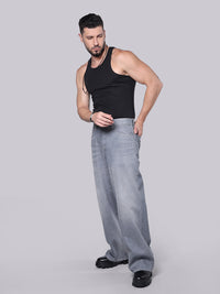 Med Grey Extra Loose Fit Jeans