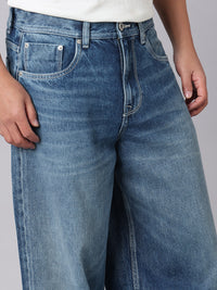 Med Blue Extra Loose Fit Jeans