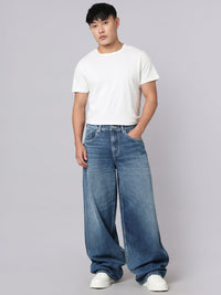 Med Blue Extra Loose Fit Jeans
