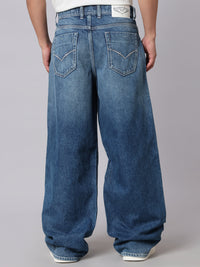 Med Blue Extra Loose Fit Jeans