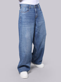 Med Blue Extra Loose Fit Jeans